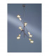 Cross Modern 6 Light Multi Arm Pendant Ceiling Light Black Matt-3