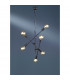 Cross Modern 6 Light Multi Arm Pendant Ceiling Light Black-2
