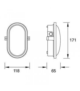 LED Outdoor Surface Mounted Wall Light White IP44 - 2