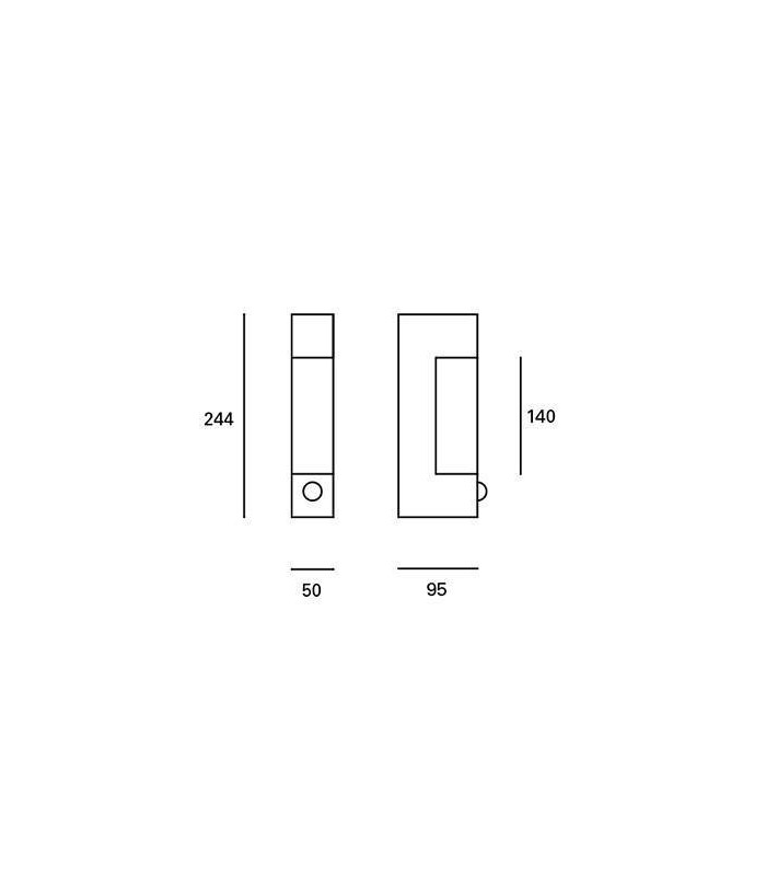 LED Outdoor Wall Light Stainless Steel IP44 - 2