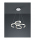 Francis Modern 48W LED Pendant Ceiling Light Brushed aluminium 3000K-2