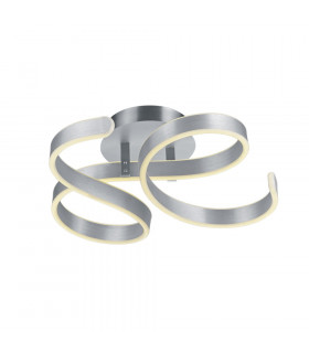 Francis Modern 40W LED Semi Flush Light Brushed aluminium 3000K-1