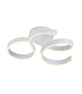 Francis Modern 40W LED Semi Flush Light White Matt 3000K-1