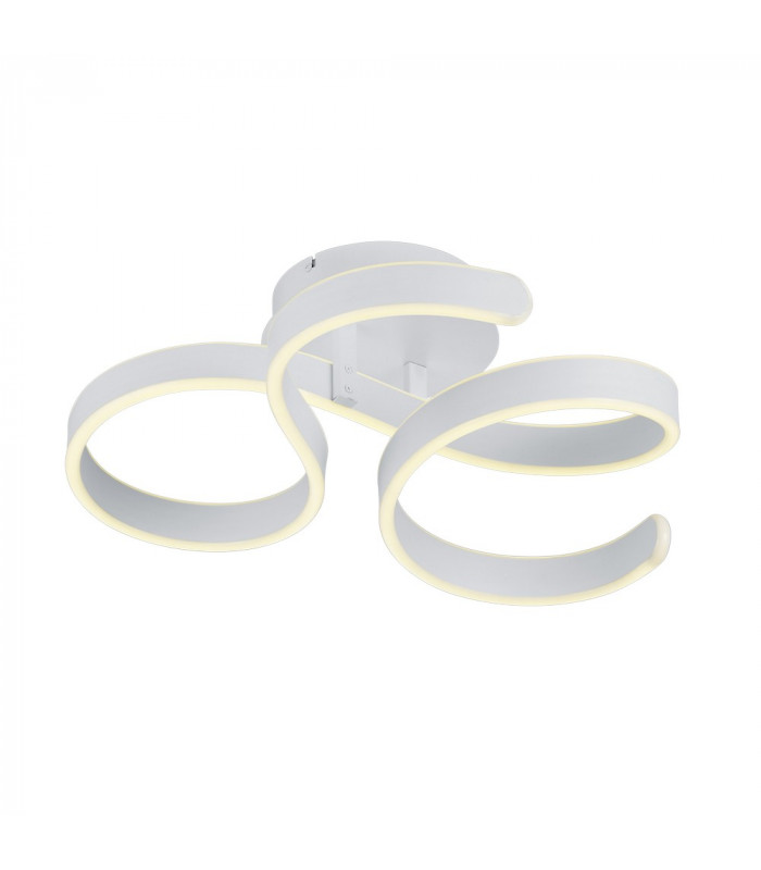 Francis Modern 40W LED Semi Flush Light White Matt 3000K-1