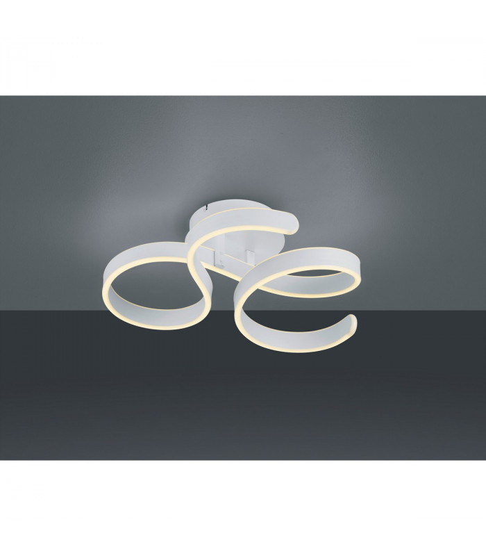 Francis Modern 40W LED Semi Flush Light White Matt 3000K-2