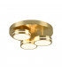 Franklin Modern 3 Light 8.5W LED Semi Flush Light Brass Matt 3000K-1