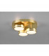 Franklin Modern 3 Light 8.5W LED Semi Flush Light Brass Matt 3000K-2