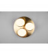 Franklin Modern 3 Light 8.5W LED Semi Flush Light Brass Matt 3000K-3
