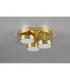 Franklin Modern 3 Light 8.5W LED Semi Flush Light Brass Matt 3000K-4