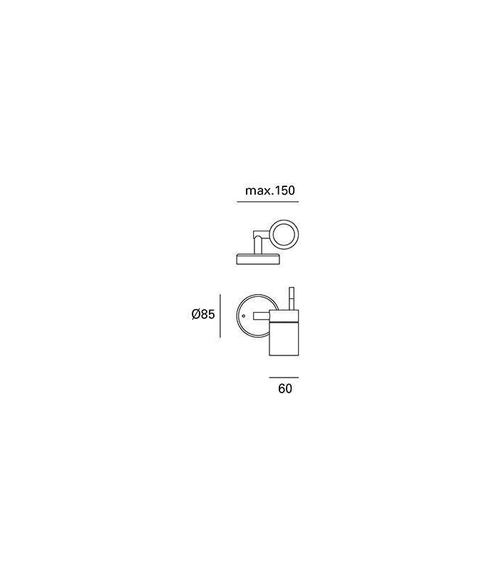 1 Light Outdoor Adjustable Wall Light Stainless Steel IP54 - 2