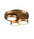 Franklin Modern 3 Light 8.5W LED Semi Flush Light Old brass 3000K-1