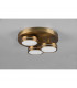 Franklin Modern 3 Light 8.5W LED Semi Flush Light Old brass 3000K-4