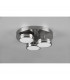 Franklin Modern 3 Light 8.5W LED Semi Flush Light Nickel Matt 3000K-4