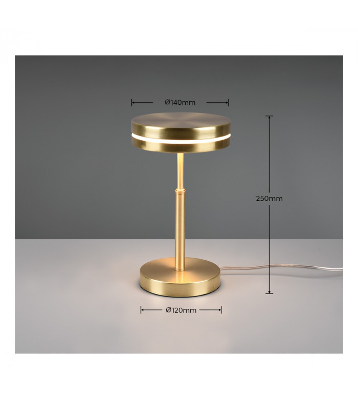 Franklin Modern 6W LED Table Lamp Brass Matt 3000K-5