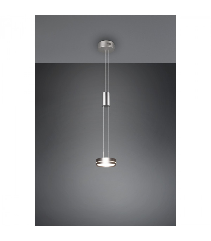 Franklin Modern 9W LED Pendant Ceiling Light Nickel Matt 3000K-2