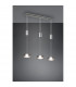 Franklin Modern 3 Light Bar Pendant Ceiling Light Nickel Matt 3000K-2