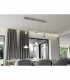 Franklin Modern 3 Light Bar Pendant Ceiling Light Nickel Matt 3000K-6