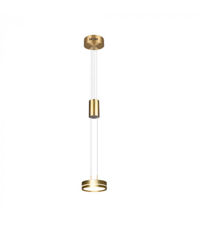 Franklin Modern 9W LED Pendant Ceiling Light Brass Matt 3000K-1