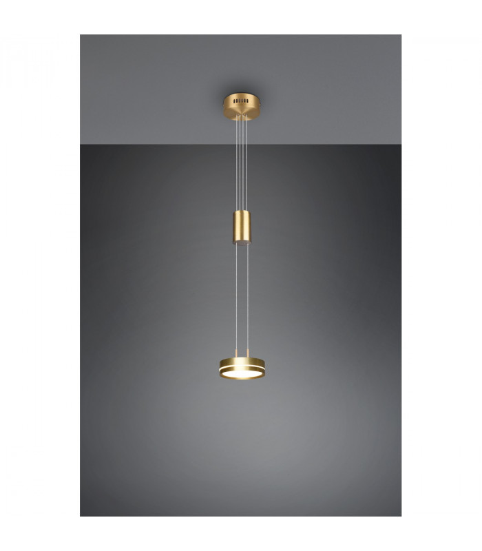 Franklin Modern 9W LED Pendant Ceiling Light Brass Matt 3000K-2