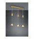 Franklin Modern 3 Light Bar Pendant Ceiling Light Brass Matt 3000K-2
