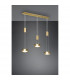 Franklin Modern 3 Light Bar Pendant Ceiling Light Brass Matt 3000K-4