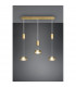 Franklin Modern 3 Light Bar Pendant Ceiling Light Brass Matt 3000K-5