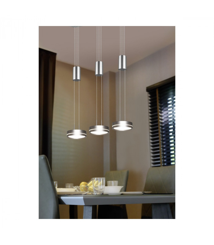 Franklin Modern 3 Light Bar Pendant Ceiling Light Brass Matt 3000K-6