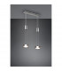 Franklin Modern 2 Light 9W LED Pendant Ceiling Light Nickel Matt 3000K-2