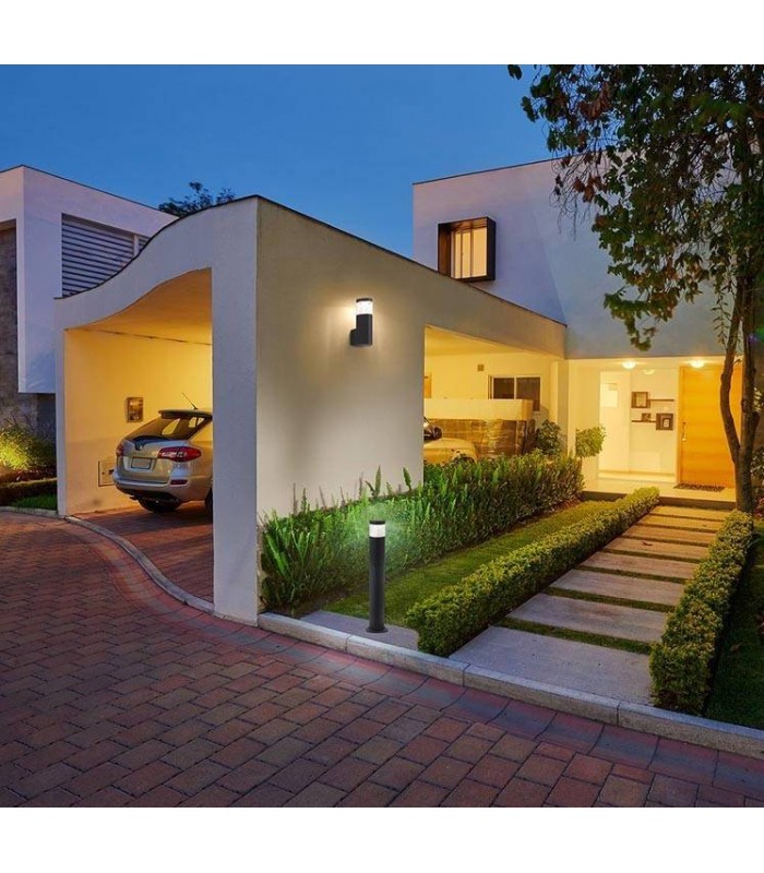 LED Outdoor Wall Light Black IP44 - 3