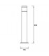 LED Outdoor Bollard Light Black IP65 - 2