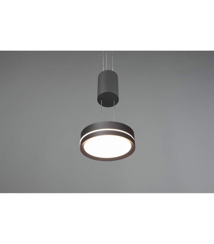 Franklin Modern 9W LED Pendant Ceiling Light Anthracite 3000K-3