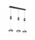 Franklin Modern 3 Light Bar Pendant Ceiling Light Anthracite 3000K-1