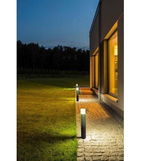 1 Light Outdoor Bollard Light Urban Grey IP44 - 2