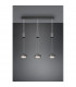 Franklin Modern 3 Light Bar Pendant Ceiling Light Anthracite 3000K-3