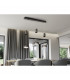Franklin Modern 3 Light Bar Pendant Ceiling Light Anthracite 3000K-6
