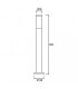 1 Light Outdoor Bollard Light White IP55 - 2