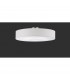 Hotel Modern 5 Light 65cm Cylindrical Ceiling Light Nickel Matt with White Shade-2