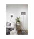 Hotel Modern Floor Lamp with Shade Nickel Matt with Footswitch-4