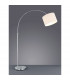 Hotel Young living Arc Floor Lamp Nickel Matt with Footswitch with White Shade-2