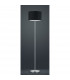 Hotel Modern Floor Lamp with Shade Nickel Matt with Footswitch with Black Shade-2