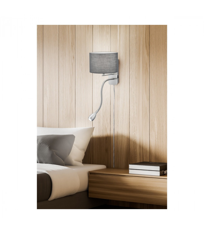 Hotel Modern Reading Light Nickel Matt-6