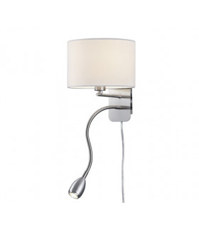 Hotel Young living Reading Light Nickel Matt with White Shade-1