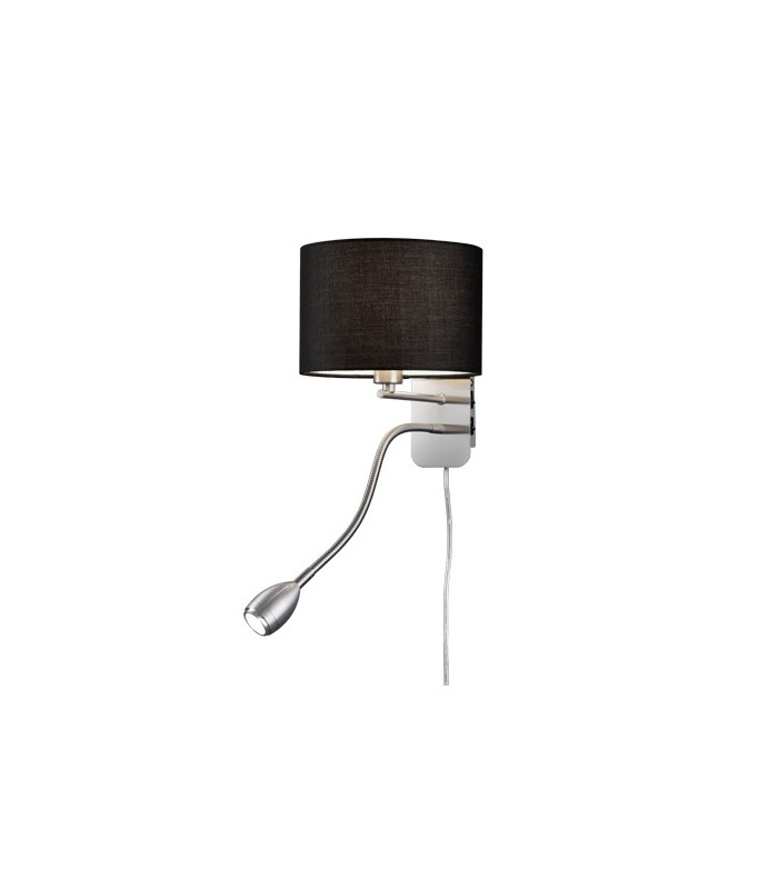 Hotel Young living Reading Light Nickel Matt with Black Shade-1