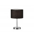 Hotel Modern 20cm Table Lamp with Round Shade Nickel Matt with Black Shade-1