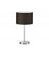 Hotel Modern 30cm Table Lamp with Round Shade Nickel Matt with Black Shade-1