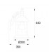 1 Light Outdoor Wall Lantern Rusty Brown - 2