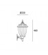 1 Light Outdoor Wall Lantern Rusty brown - 2