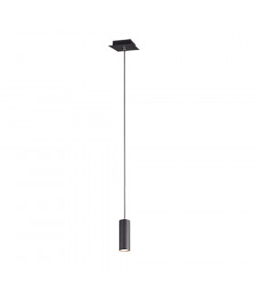 Marley Modern Slim Pendant Ceiling Light Black Matt-1