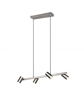 Marley Modern 4 Light Bar Pendant Ceiling Spotlight Nickel Matt-1