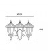 3 Light Triple Outdoor Post Lantern Rusty Brown - 2